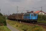 1042 520 mit dem Henkelzug (DGS 88913 Langerfeld/Rheinland - Wassertrdingen) in Nauheim bei Gro Gerau am 03.08.2010