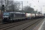 185 556-8 MRCE bei der Durchfahrt in Recklinghausen 3.2.2011