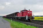 294 862-8 gem. Gterzug, kurz vor Sonnenuntergang,  bei Euskirchen - 28.04.2011