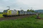 145 CL 031 im einsatz fr Crossrail ist mit einem LKW Walter KLV am 11.05.2012 bei Ltzelsachsen