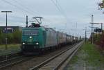 185 533-7 (Rail4chem) ist mit einem KLV am 06.10.2012 Heddesheim - Hirschberg