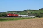 MEG 302 + MEG 801 mit einem Zementzug in Himmelstadt am 24.07.2012