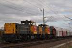 6471 und 6461 ( BR 264 ) bei Voerde am 10.04.2010