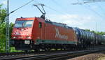 RHC mit 185 630-1 und Kesselwagenzug am 03.05.18 Berlin-Hirschgarten.