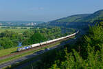 92 87 0004 002-7 F-BRLL für Europorte mit einem Gaskesselwagenzug aus Saarbrücken nach Ingolstadt bei Himmelstadt, 12.06.2020