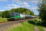 193 263 ELL/LTE mit einem Kesselzug bei Postbauer-Heng Richtung Nürnberg, 06.07.2020