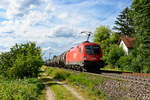 1116 139 ÖBB mit einem Kesselwagenzug bei Postbauer-Heng Richtung Regensburg, 27.07.2020