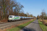 193 363-9  This is green - I am a climate hero  (DB Cargo) mit einem Kesselzug in Senden B�sensell, 25.