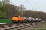 265 303-8 (Northrail) mit einem Kesselzug in Duisburg Neudorf, 1.