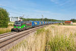 193 277 ELL/TXL mit einem LKW-Walter KLV-Zug bei Batzhausen, 10.07.2019