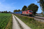 Vor der TXL-Leistung DGS 43949 von Wanne-Eickel nach Wien Freudenau Hafen werden zumeist ELL Vectrons eingesetzt, gerne diejenigen mit der Seitenwerbung  We love to connect .