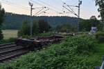 Schlußwagen des Großevenne Klv der am heutigen Abend durch Herbolzheim Jagst gen Würzburg fuhr.