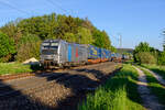 193 817 Railpool/Retrack  Lea  mit einem LKW-Walter KLV-Zug bei Postbauer-Heng Richtung Nürnberg, 18.05.2020