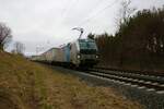 Railpool Siemens Vectron 193 990-9 mit EKOL KLV in Hanau Rauschwald am 29.01.22