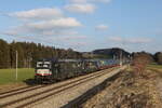 193 710 und 193 709 mit dem  WALTER-KLV  aus Salzburg kommend am 12.