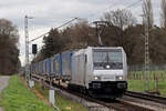 Rpool 185 677-2 auf der Hamm-Osterfelder Strecke am BÜ km 66,7 Kerstheiderstr.