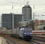 152 134-3  TFG  poltert am 21.03.10 mit dem 42178 nach Bremen-Neustadt durch Mnchen-Ost.