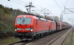 DB Cargo Deutschland AG  mit der Doppeltraktion  193 313  [NVR-Number: 91 80 6193 313-4 D-DB] +   193 316  [NVR-Number: 91 80 6193 316-7 D-DB] mit Erzzug aus Hamburg am 27.11.18 Bf.