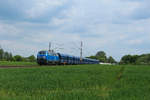 Heute konnte ich 218 055 auf dem Weg von Hildesheim nach Oberhausen West bei Kamen Westick festhalten.