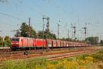 RBH 145 040-2 & 145 026 mit Kohlezug in Düsseldorf Rath, August 2020.