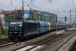 185 574-1 unterwegs fr CFL Cargo bei der Durchfahrt in Bielefeld 14.6.2011