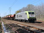 ITL - Eisenbahngesellschaft mbH, Dresden mit 285 117-9 (NVR-Nummer: 92 88 0076 101-9 B-ITL) und Schüttgutzug 22.