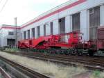 Wagen der Schwerlastgruppe Hagen, vor der Einfanrt zur Schiebeb�hne des Bw Hagen-Eck.