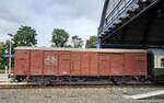 Eisenbahnfreunde Zollernbahn Gbs 83 065 (49 80 1200 244-6 D-NESA) im RE 16594  Pfefferminz-Express  nach Erfurt Hbf, am 04.08.2021 in Gera Hbf.