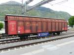 DB - Gterwagen vom Typ Hbbins 21 80 247 0 138-3 in Visp am 10.05.2010