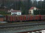 Hufig wird aus den Frankenwald Holz per Bahn verfrachtet.