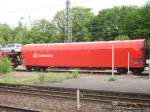 Ein Planen Wagen von DB Schenker in Neckargemnd Bhf am 21.05.11