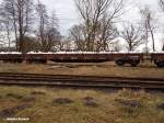 RES 91 80 394 3 495-2 stand beladen mit bigpacks beim bhf glinde am 07.02.14