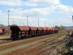 2012-04-17 - abgestellte Wagen im Bahnhof Bautzen