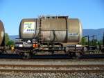 DB - Zisternenwagen Zcs 23 80 736 9 493-3 Abgestellt im SBB Bahnhof von Arch am 15.07.2007