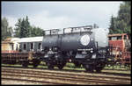 DB Ölwagen 599113 am 31.07.1997 im BW Lengerich Hohne der Teutoburger Wald Eisenbahn.