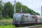 SRI Lok der BR 151 mit Wagen zur Beladung im Anschluss des Kreidewerks in Sassnitz Lancken. - 05.07.2017