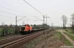 BBL 214 020-0 mit einem Flachwagenzug gen Misburg (Ahlten 08.04.10) 