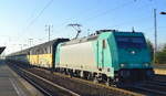 Alpha Trains Mietlok  185 612-9  [NVR-Nummer: 91 80 6 185 612-9 D-ATLU] für RTB Cargo mit geschlossenem PKW-Transportzug Richtung Polen? am 05.12.19 Bf.