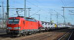 DB Cargo AG [D] mit  193 372  [NVR-Nummer: 91 80 6193 372-0 D-DB] und PKW-Transportzug am 13.02.20 Bf.