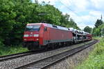 152 091-5 mit dem Mittagsaudizug in Neckargerach.