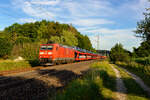 185 149 DB Cargo mit GA 60016 (Dingolfing - Maschen Rbf) bei Postbauer-Heng, 27.07.2020
