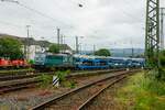 186 292-9 LINEAS  Your Feight Force  mit Autotransportzug in Koblenz Lützel, Juni 2024.