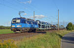 Am Abend des 14.09.25 schleppte 383 017 der CD Cargo einen BLG-Autozug durch Wittenberg-Labetz Richtung Dessau.