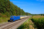 192 050 Northrail/RTB Cargo mit einem ARS Altmann Autotransportzug bei Hagenbüchach Richtung Würzburg, 08.09.2021