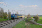 192 012 Northrail mit einem ARS Altmann Autotransportzug bei Oberdachstetten Richtung W�rzburg, 28.04.2022