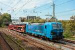 LTE 192 999  Attracktive Forces  mit Autotransportzug in Wuppertal, August 2026.