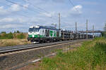 CD Cargo setzt zur Zeit die beiden STB-Dual Mode Vectron ein. Am 16.08.26 rollt 3193 911 der STB mit einem BLG-Zug durch Brehna Richtung Halle(S).