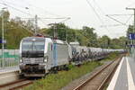 Rpool 7193 212 kommt mit einem Autotransportzug durch Herten-Westerholt gefahren 26.9.2026