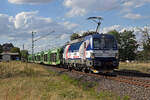 Der ZSSK-Vectron 383 203 f�hrte am 08.09.26 einen leeren H�dlmayr-Autozug durch J�trichau Richtung Ro�lau.