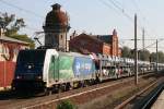 EU 43-002 PKP Cargo mit Mosolf Autozug(FIAT) am 25.09.2011 in Rathenow